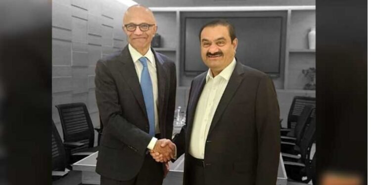 Adani–Nadella Meeting